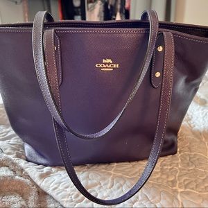 Purple Coach Tote Purse NoF1978-F58846